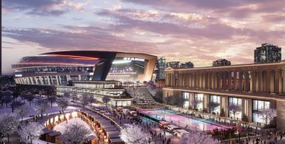New Bears stadium in Winter
