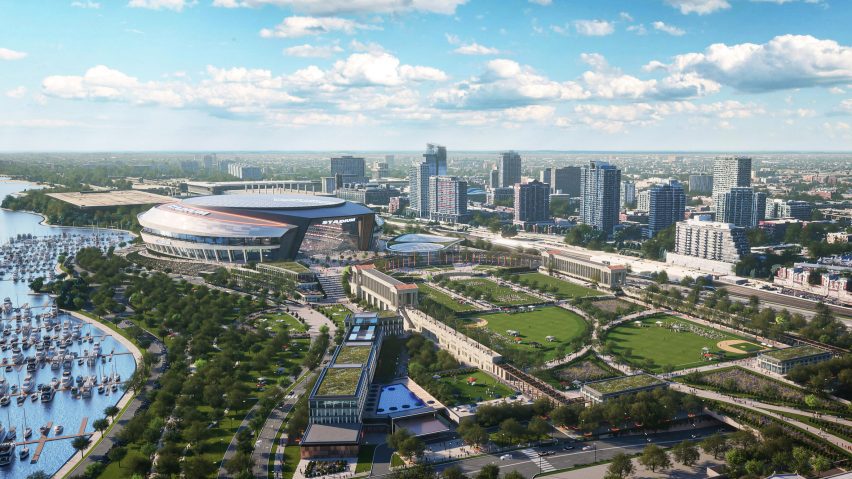 Bears stadium aerial