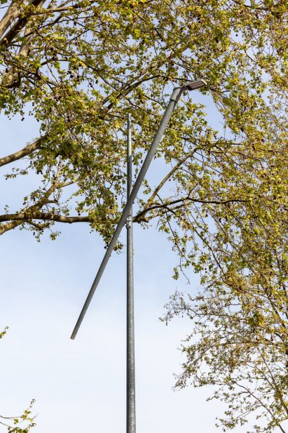 Street light in Paris 2024 Olympic Village by Concepto and Studio 5.5
