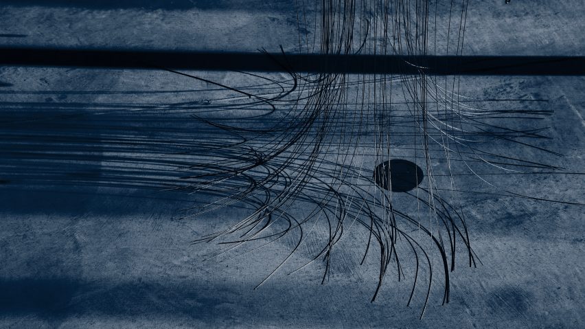 an installation of wires