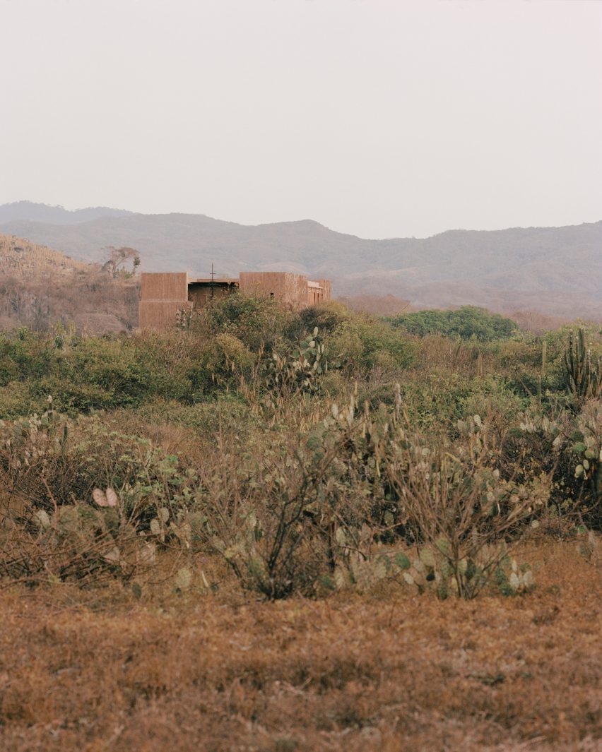 Red brick Mexican home