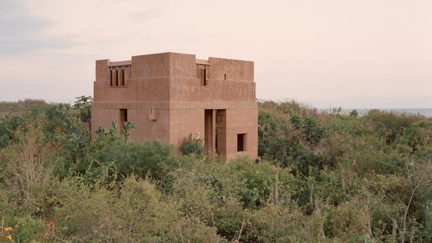 Red brick Mexican home