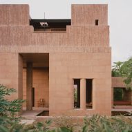 Red brick Mexican home