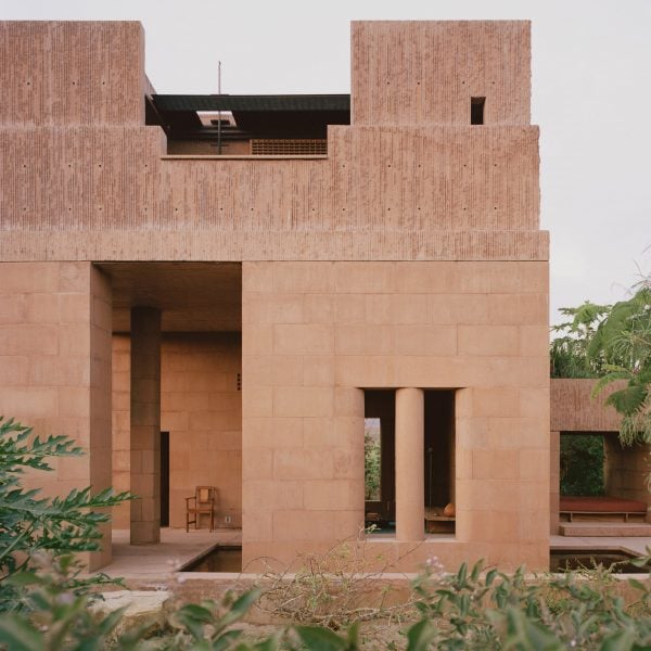 Red brick Mexican home