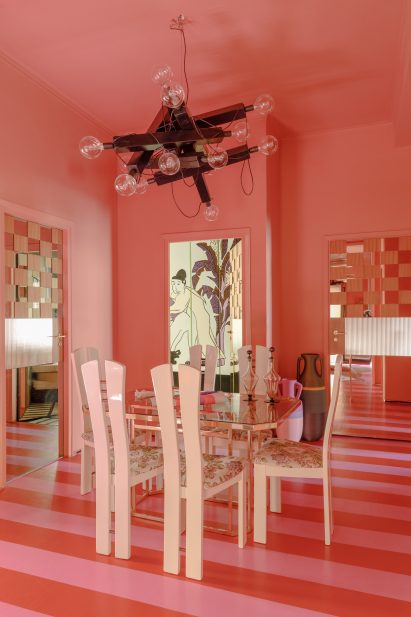 Sugary pink walls