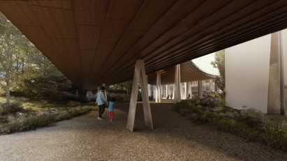Art museum extension by Kengo Kuma