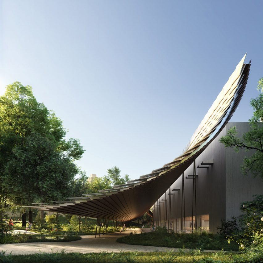 Centro de Arte Moderna Gulbenkian extension by Kengo Kuma