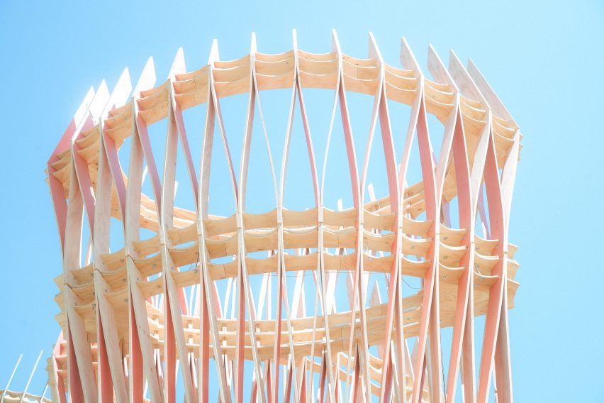 Wooden installation detail