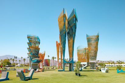 Tall wooden installations