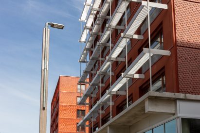 Street light at Paris 2024 Olympic Village by Concepto and Studio 5.5