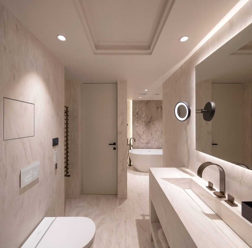 Masterpiece Bathroom in Bulgaria by Corian Design