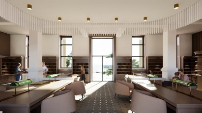 reading room at museum
