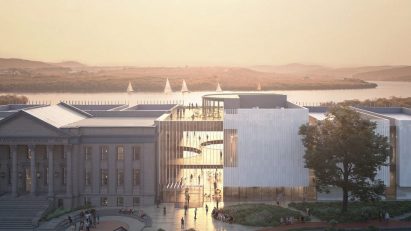 Modern museum expansion in Canada