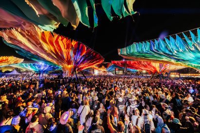 Fabric installations for Coachella