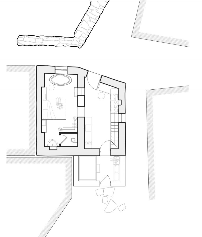 Plan of Drakoni House by Doriza Design