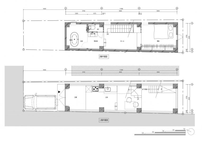 Floor plans of 2700 by IGArchitects