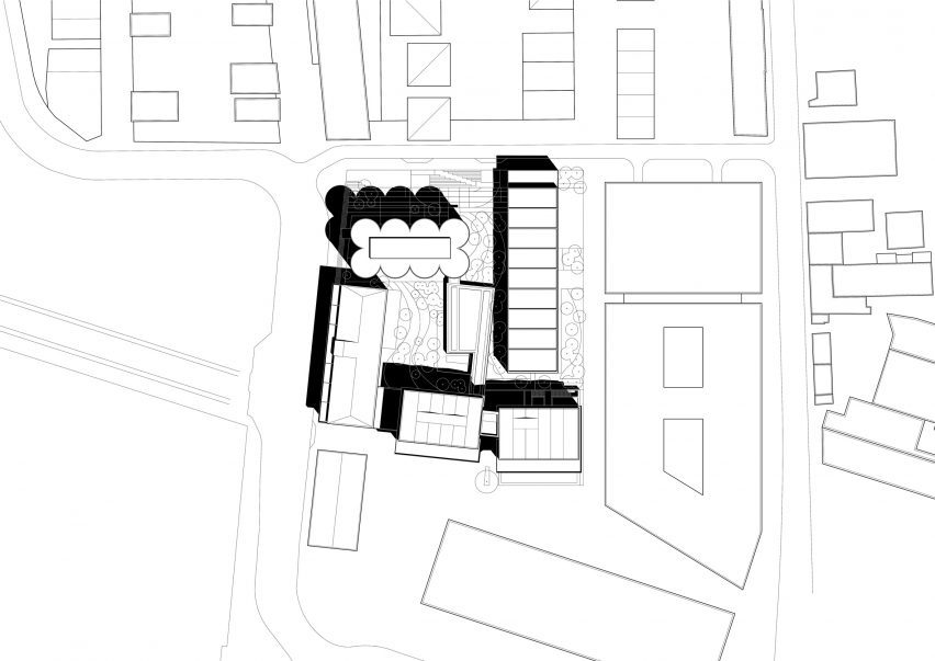 Mass plan of Bacalan Block by Colboc Sachet Architects