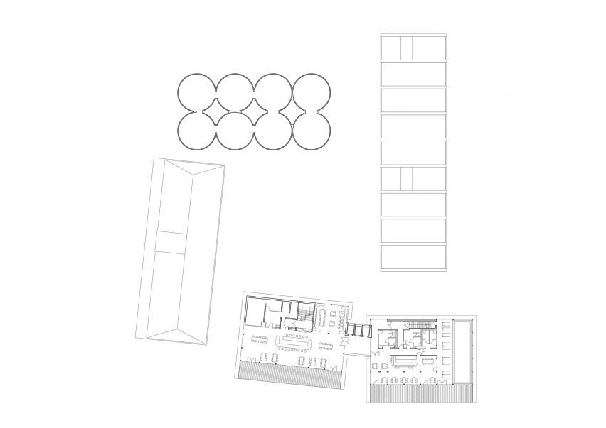 Ninth floor plan of Bacalan Block by Colboc Sachet Architects