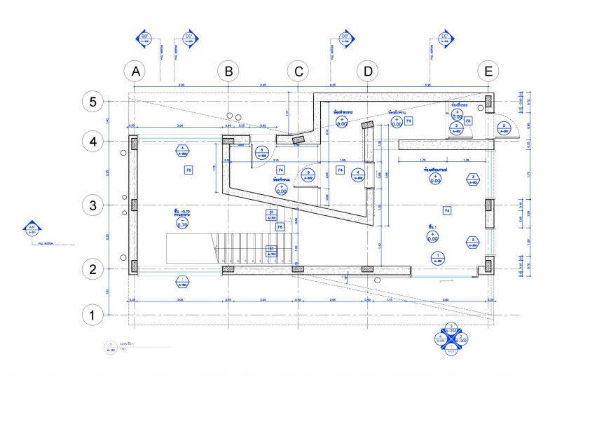 Ground floor plan of Chonburi building by Suphasidh Architects