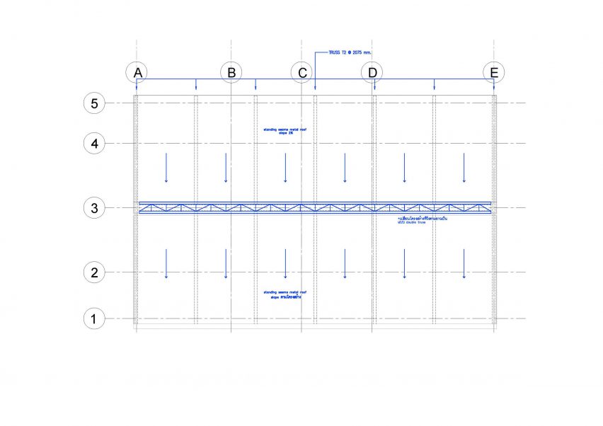 Roof plan of Chonburi building by Suphasidh Architects