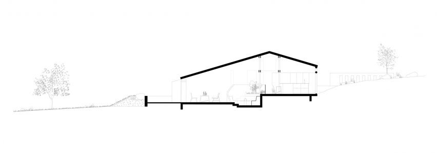 Section of Curvilinear Serenity by ARG Architects