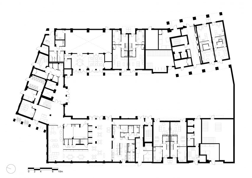 Ground floor plan of Harriet Hardy House by Mae Architects