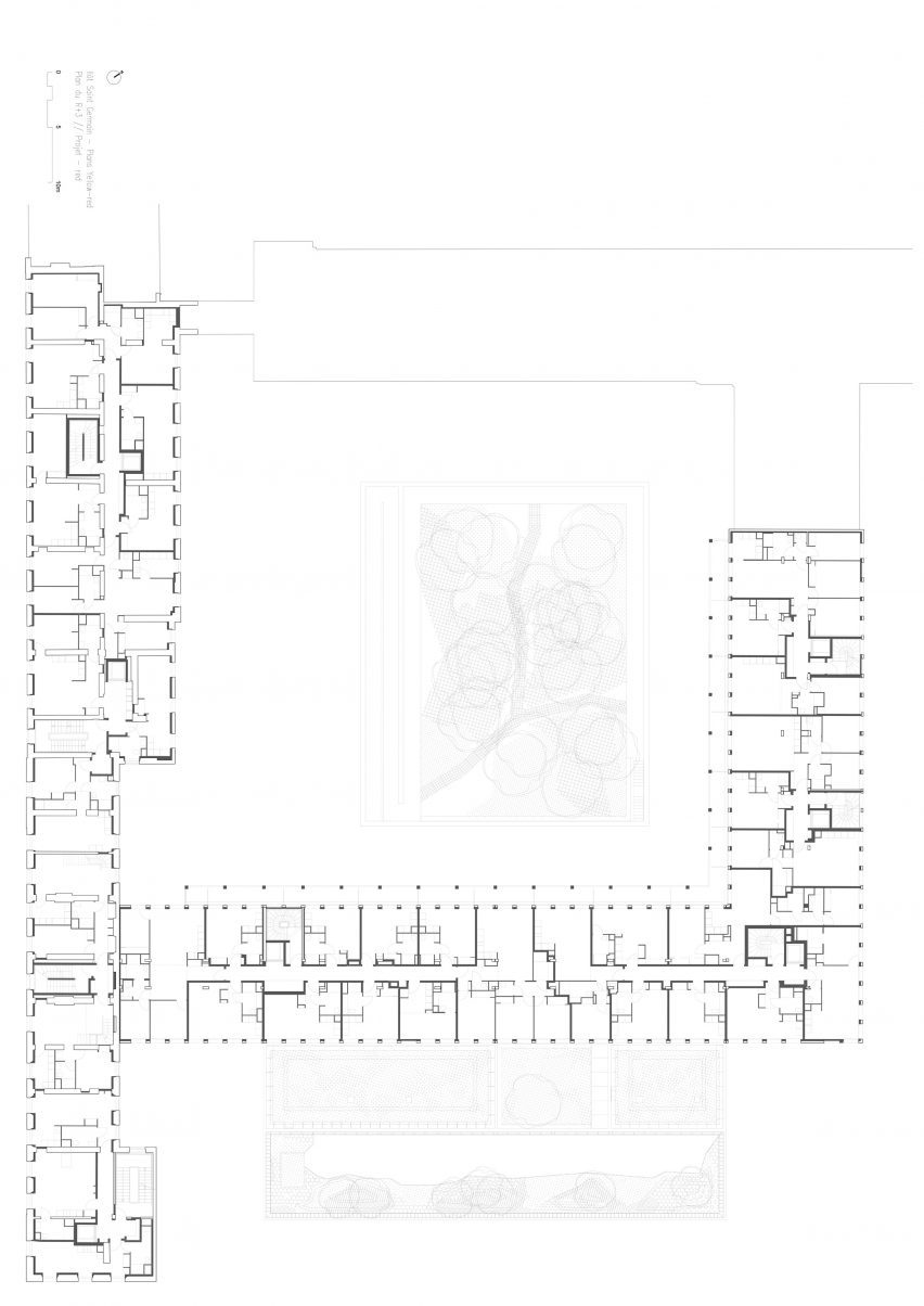 Final floor plan of Îlot Saint-Germain in Paris