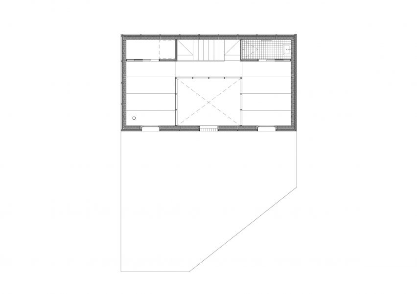 Second floor plan of Maison Nana by Jean Benoit Vetillard Architecture