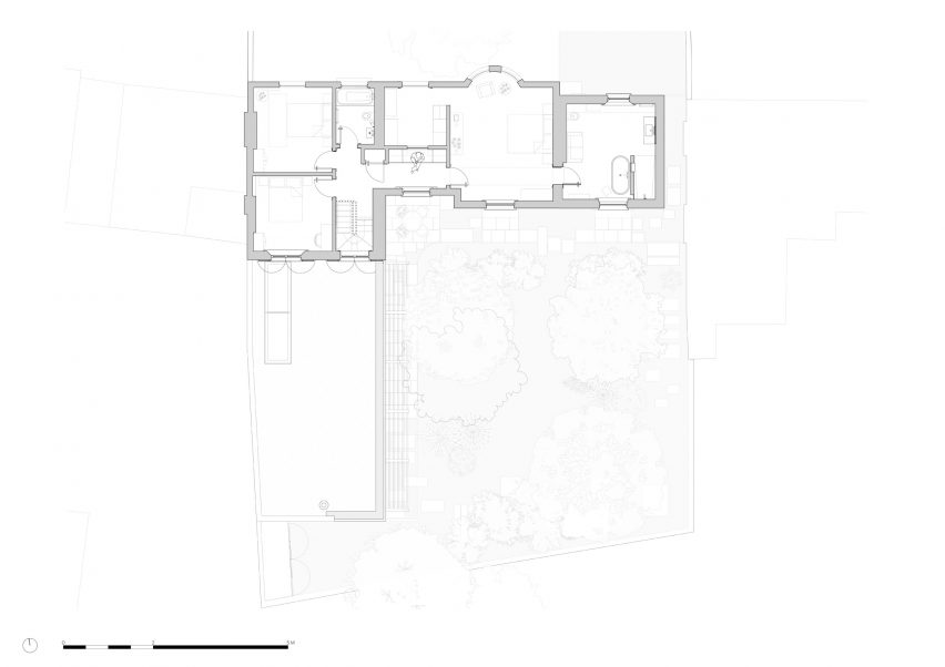 First floor plan of Love Walk II by Knox Bhavan Architects
