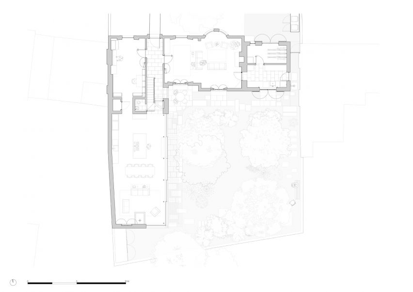 Ground floor plan of Love Walk II by Knox Bhavan Architects