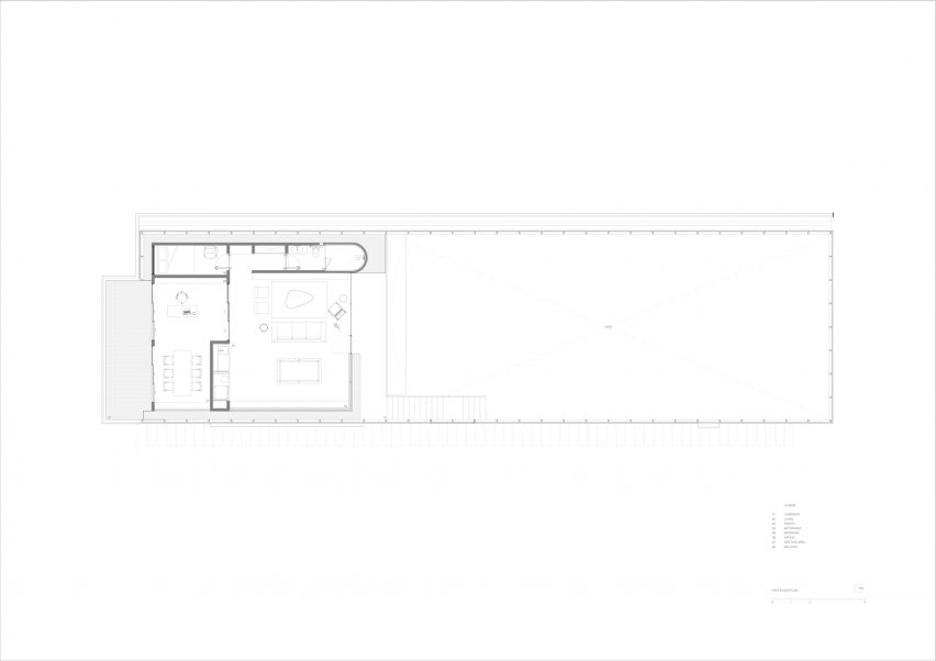 First floor plan of Mawi Garage by Dhaniē & Sal