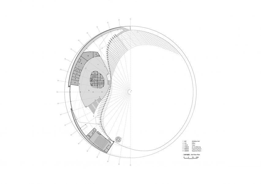 First floor plan of Tianfu Museum of Traditional Chinese Medicine by MUDA Architects
