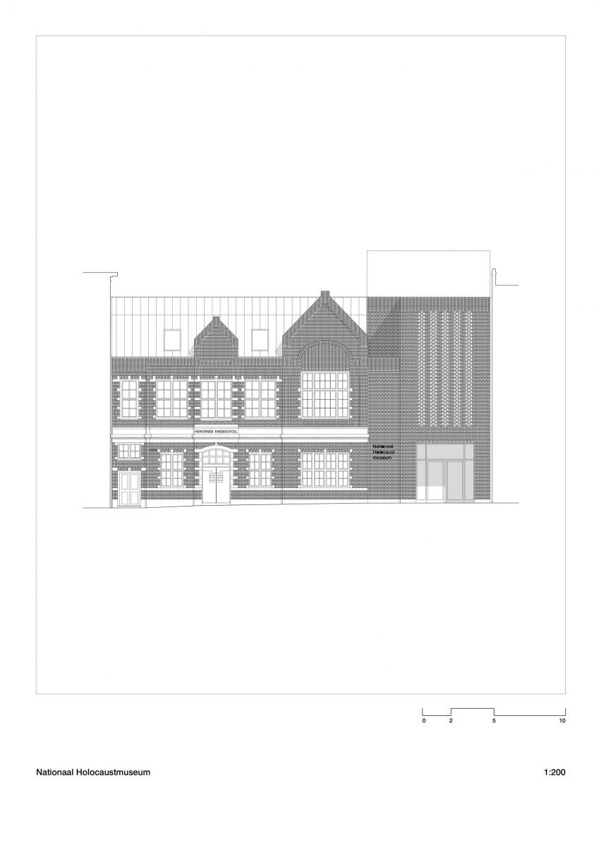Street elevation of Kweekschool by Office Winhov