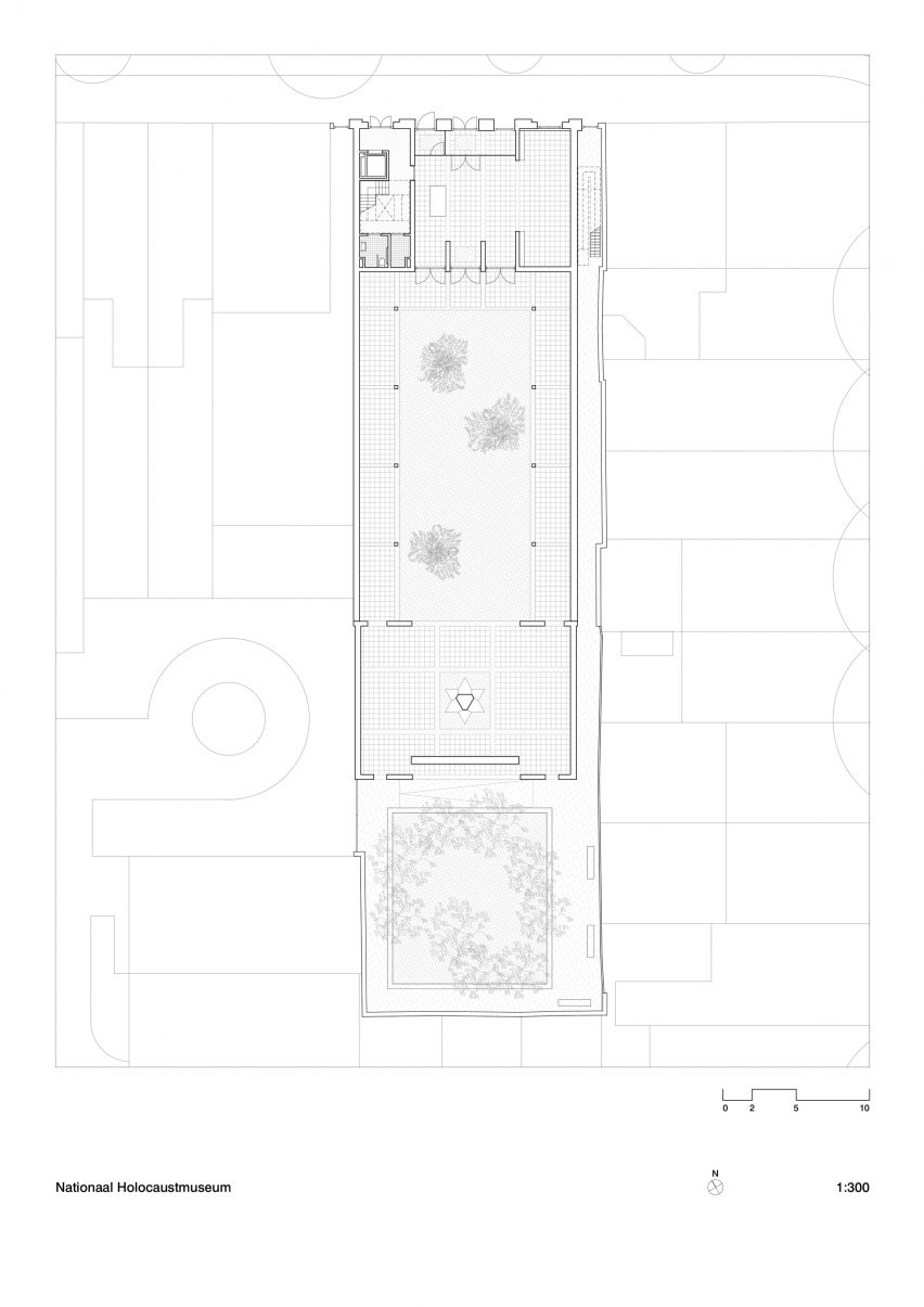 Ground floor plan of National Holocaust Museum by Office Winhov