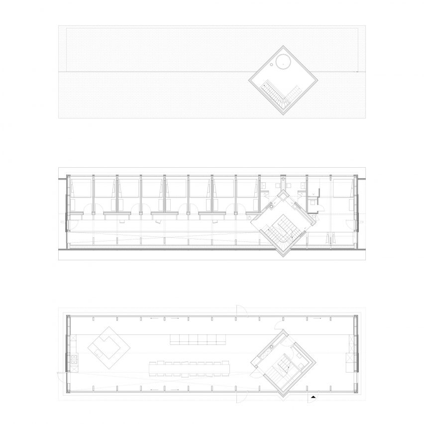 Plan drawing of Michelberger Farm by Sigurd Larsen
