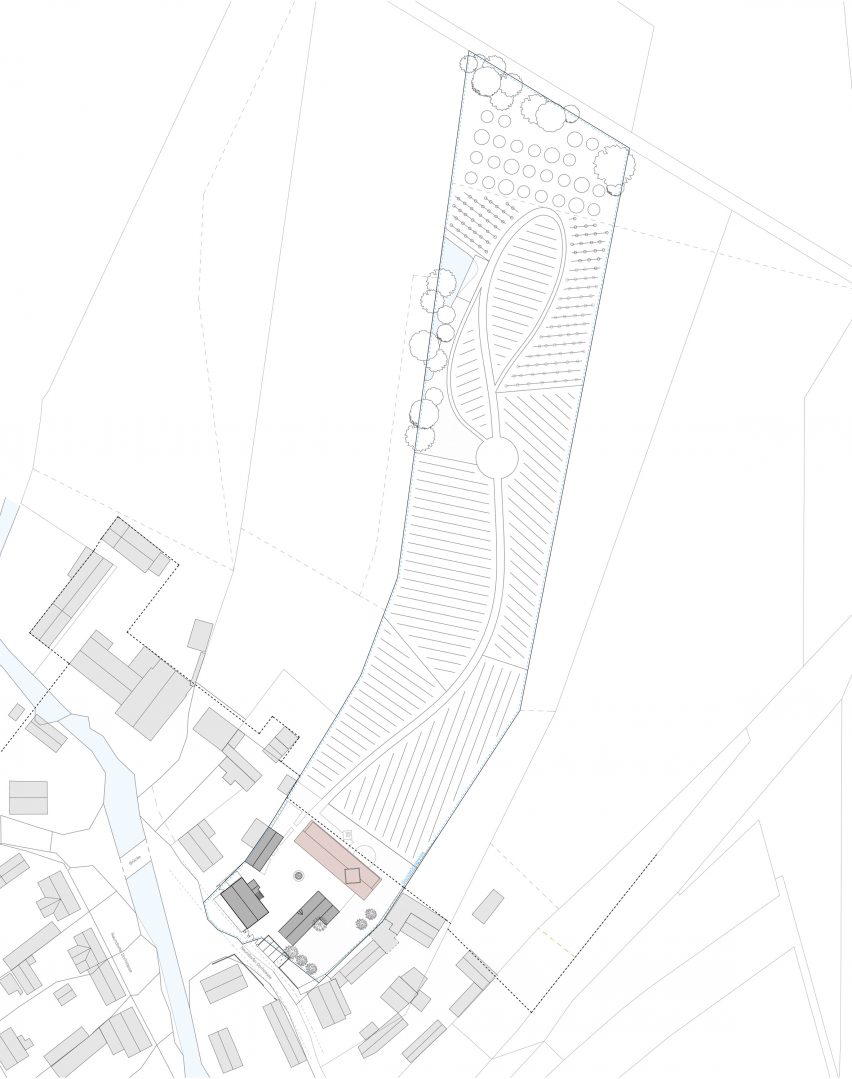 Site plan of Michelberger Farm by Sigurd Larsen