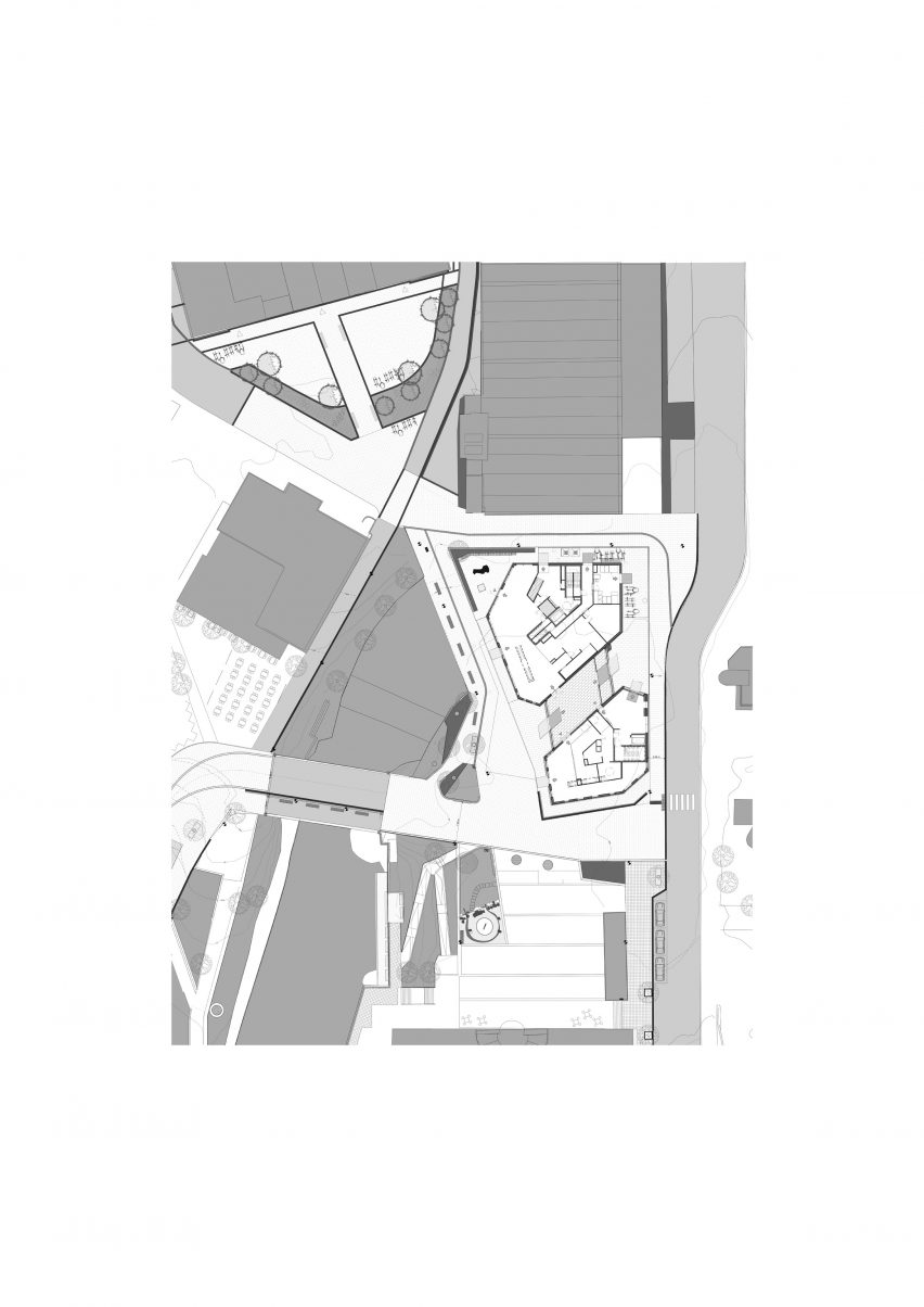 Site plan of Vertikal Nydalen by Snøhetta