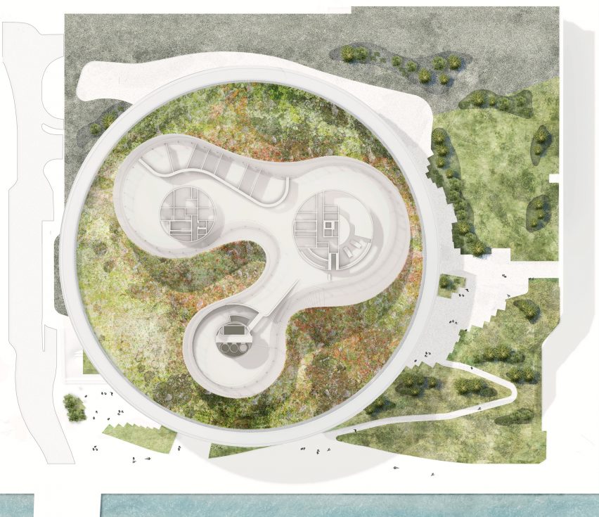 Site plan of World of Volvo by Henning Larsen