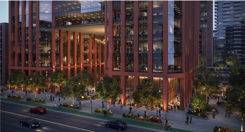 An open plaza in Toronto