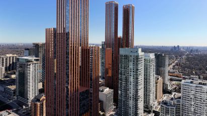 Stacked towers in Toronto