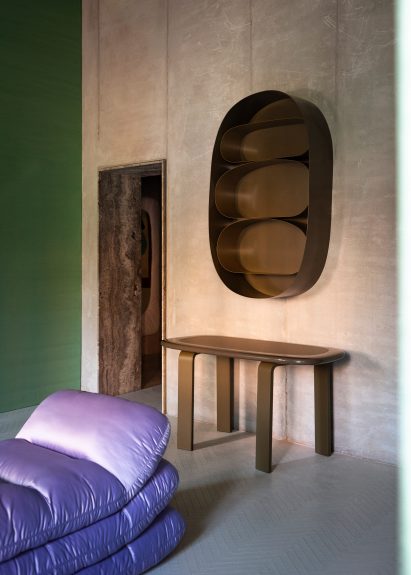Side table and shelf by taye Toogood