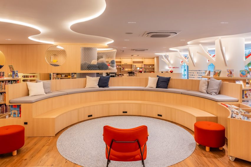 Semi-circular benches