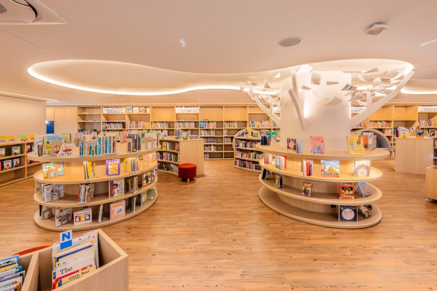 Circular bookshelves