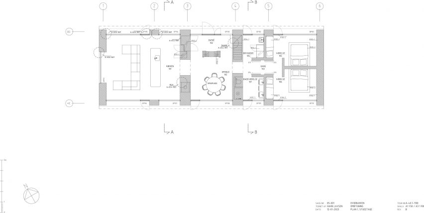 Floorplan of Vipp Cold Hawaii Guesthouse by Hahn Lavsen in Denmark