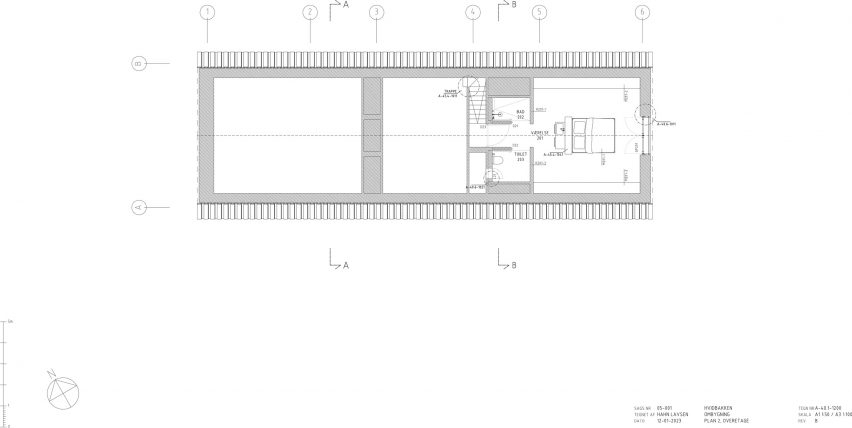Floorplan of Vipp Cold Hawaii Guesthouse by Hahn Lavsen in Denmark