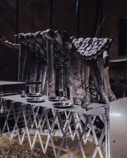 Aluminium post apocalyptic furniture