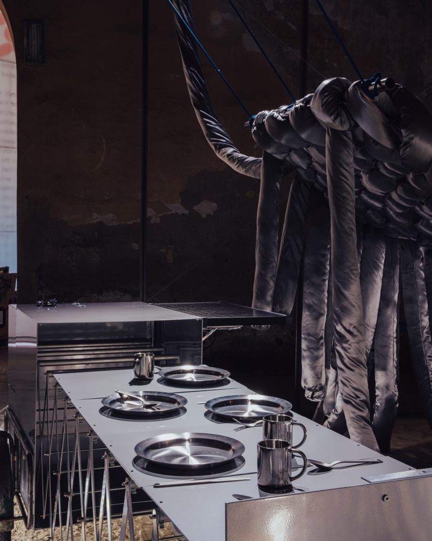 Aluminium post apocalyptic furniture