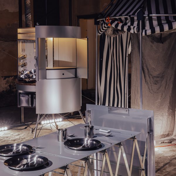 Aluminium post apocalyptic furniture