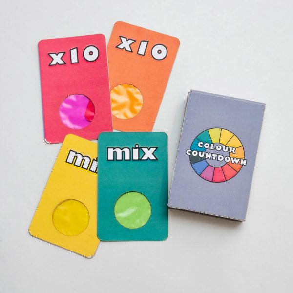 Colour Countdown card game by The Piggott School from 2024 Design Ventura competition