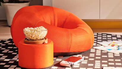 Inflatable chair from Brännboll gaming furniture collection by IKEA